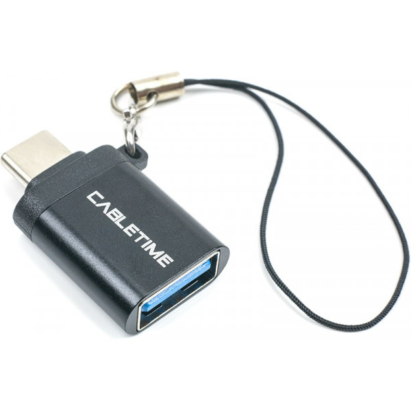 Фото - Перехідник Cabletime OTG USB 3.0 Type-C (M) - USB Type-A (F) (CA913688)