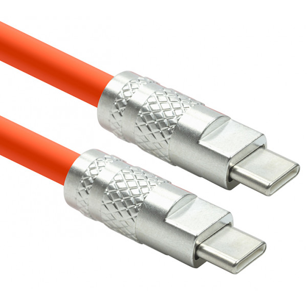 Фото - Кабель PowerPlant USB Type-C - Type-C 120W 3m Orange (CA913923)