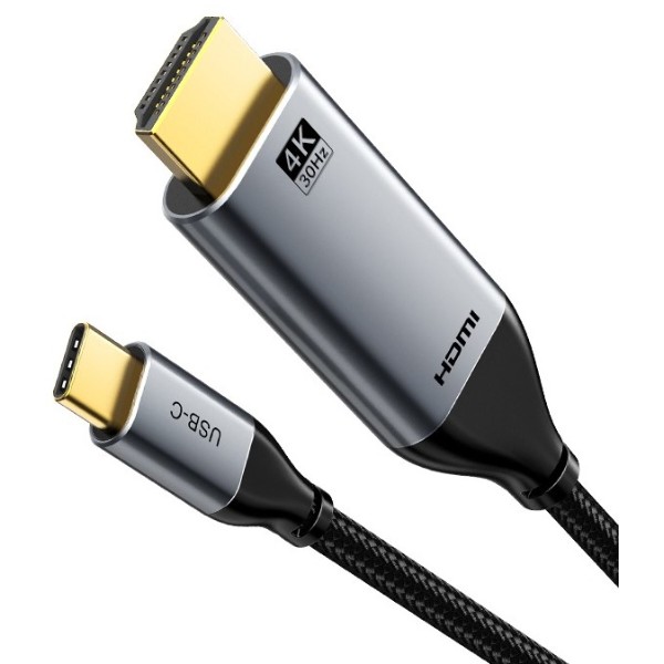 Фото - Кабель HDMI Cabletime USB Type-C (M) - HDMI (M), 1.4V, 4K/30Hz, 3m (CC12N)