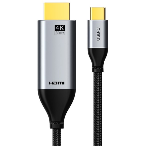 Фото - Кабель HDMI Cabletime USB Type-C (M) - HDMI (M), 1.4V, 4K/30Hz, 3m (CC12N)