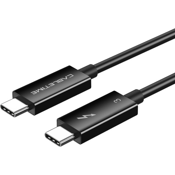 Фото - Кабель синхронізації даних Cabletime Thunderbolt 3 Type-C - Type-C 0.5 м (CT31E) Фото - Кабель синхронізації даних Cabletime Thunderbolt 3 Type-C - Type-C 0.5 м (CT31E)
