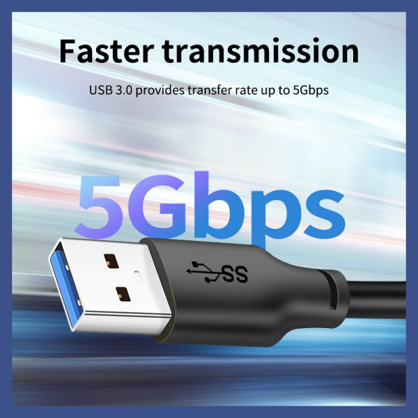 Фото - Кабель USB Type-A - USB Type-A Cabletime USB 3.0 AM - AM, 3m (CA10N)