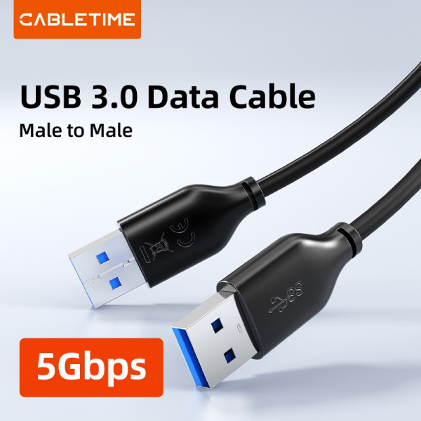 Фото - Кабель USB Type-A - USB Type-A Cabletime USB 3.0 AM - AM, 3m (CA10N)