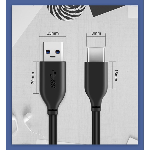 Фото - Кабель Cabletime USB 3.0 Type-C - AM, 1.5m (CA42J)