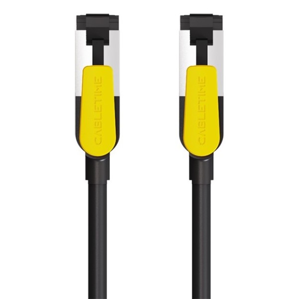Фото - Кабель патч-корд Cabletime Cat7 FTP 10m Black (CN70S)