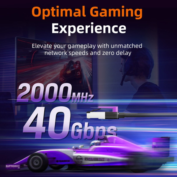 Фото - Кабель патч-корд Cabletime Cat8 FTP 2 м Black (CN80L)