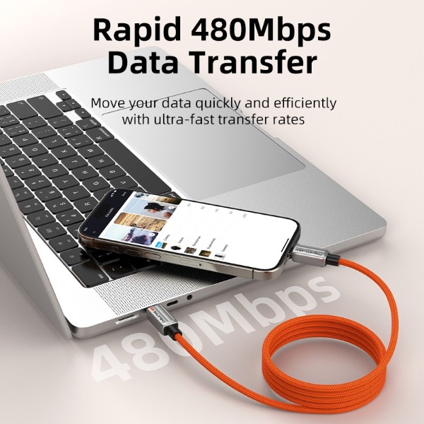 Фото - Кабель Cabletime Type-C (M) - Type-C (M) PD240W, 2m (CU06L)