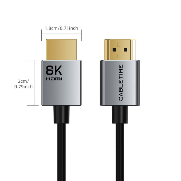 Фото - Кабель HDMI Cabletime HDMI (M) 2.1V 2m (CH14L)