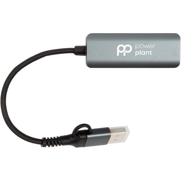 Фото - Переходник USB Type-C - RJ-45 PowerPlant USB 3.0 A/USB-C - RJ45 (CA917266)