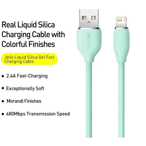Фото - Кабель Baseus USB 2.0 AM-Lightning M 1.2m (CAGD000006)