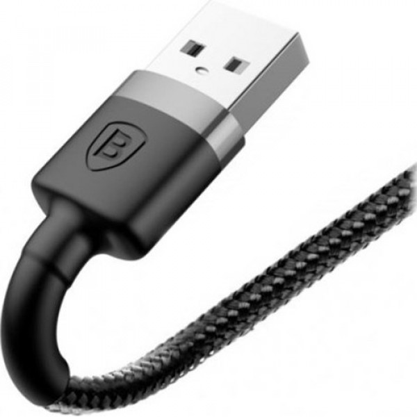 Фото - Кабель синхронізації даних Baseus Cafule Cable USB for iP 2A 3 m Black/Grey (CALKLF-RG1)