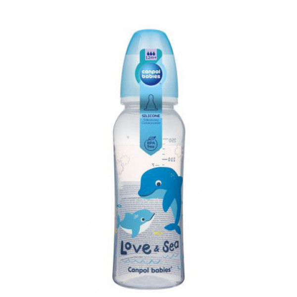 Фото - Пляшка для годування Canpol babies 250 мл PP LOVE&SEA - блакитна (59/400_blu)