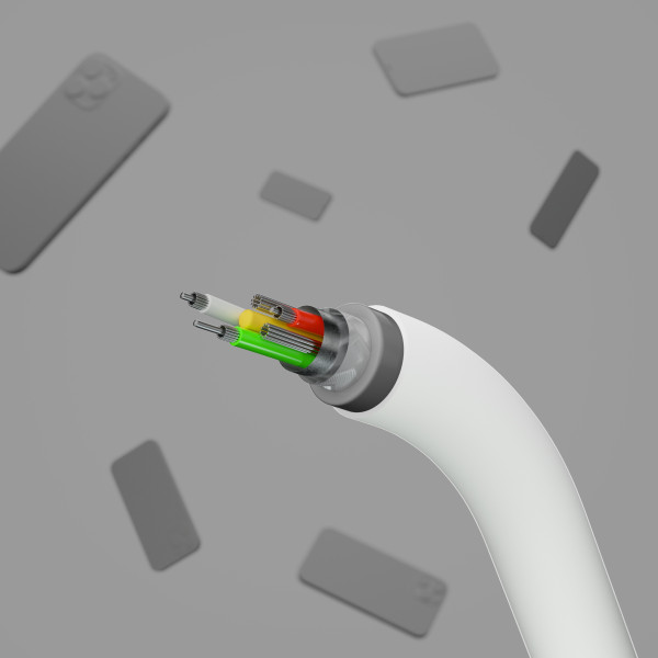 Фото - Кабель синхронізації даних Belkin USB-A - Lightning Silicone 1m White (CAA008BT1MWH)