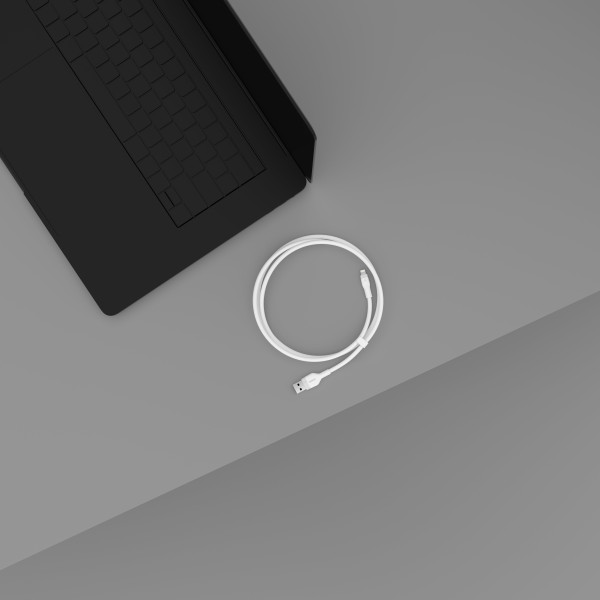 Фото - Кабель синхронізації даних Belkin USB-A - Lightning Silicone 1m White (CAA008BT1MWH)