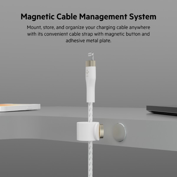 Фото - Кабель Belkin USB-A - Lightning 1 м White (CAA010BT1MWH)