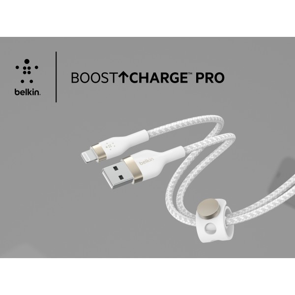 Фото - Кабель Belkin USB-A - Lightning 1 м White (CAA010BT1MWH)