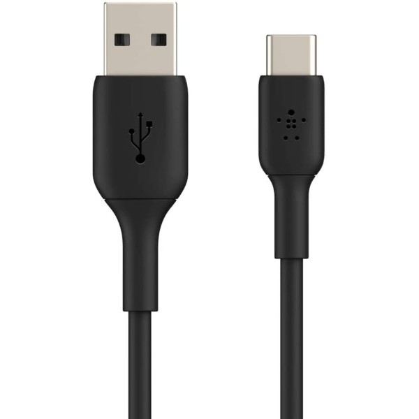 Фото - Кабель Belkin USB-A - USB-С PVC 1m Black (CAB001BT1MBK)