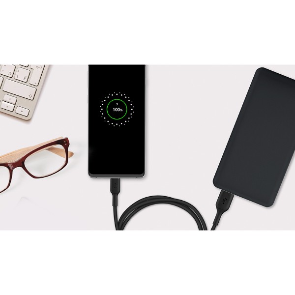 Фото - Кабель Belkin USB-A - USB-С PVC 1m Black (CAB001BT1MBK)