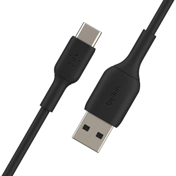 Фото - Кабель Belkin USB-A - USB-С PVC 1m Black (CAB001BT1MBK)