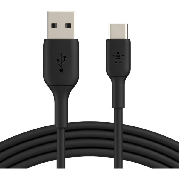 Фото - Кабель Belkin USB-A - USB-С PVC 1m Black (CAB001BT1MBK)