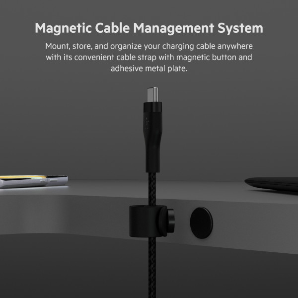 Фото - Кабель синхронізації даних Belkin USB-С - USB-C 1 м Black (CAB011BT1MBK)