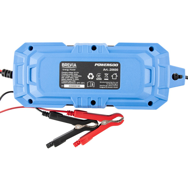 Фото - Пускозарядний пристрій Brevia POWER600 6A 6V/12V 4-150Ah (20600EP)