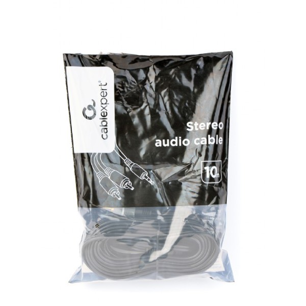 Фото - Кабель 3.5 мм - RCA Cablexpert 2хRCA-3.5 мм 10m Black (CCA-352-10M)