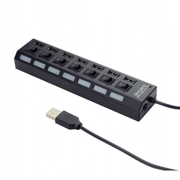 Фото - Хаб USB Cablexpert 7 ports USB 2.0 (UHB-U2P7-03) Фото - Хаб USB Cablexpert 7 ports USB 2.0 (UHB-U2P7-03)