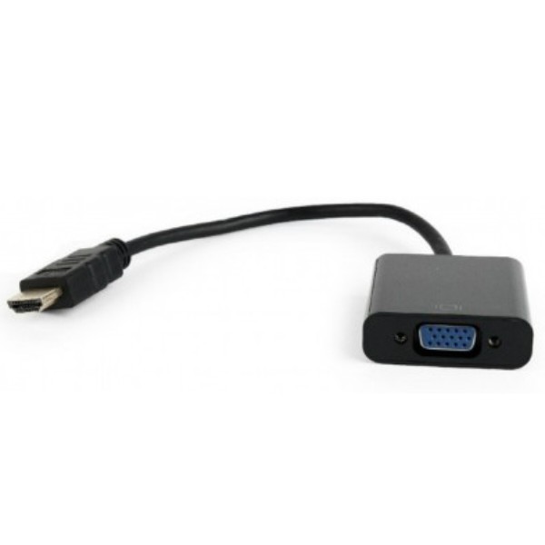 Фото - Переходник PowerPlant HDMI-VGA 0.15m Black (KD00AS1285)