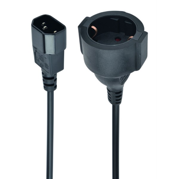 Фото - Кабель живлення Cablexpert C14 Male to Schuko Female 0.15m (PC-SFC14M-01) Фото - Кабель живлення Cablexpert C14 Male to Schuko Female 0.15m (PC-SFC14M-01)