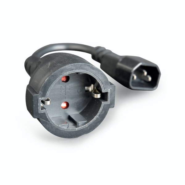 Фото - Кабель живлення Cablexpert C14 Male to Schuko Female 0.15m (PC-SFC14M-01)
