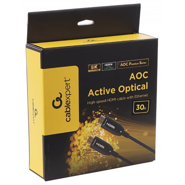 Фото - Кабель HDMI Cablexpert HDMI V.2.1 8К 60Гц/4К 144Гц 30 м (CCBP-HDMI8K-AOC-30M-EU)