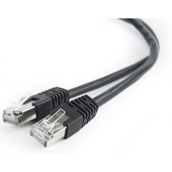 Фото - Кабель патч-корд Cablexpert FTP (PP22-0.5M/BK) 50u 0.5m Black