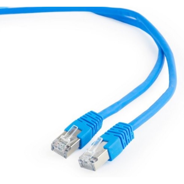 Фото - Кабель патч-корд Cablexpert FTP (PP6-1M/B) 50u 1 м Blue