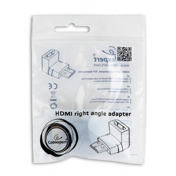 Фото - Переходник HDMI Cablexpert HDMI - HDMI Black (A-HDMI90-FML)
