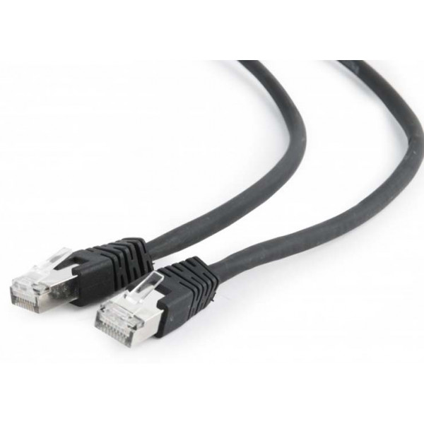 Фото - Кабель патч-корд Cablexpert S/FTP (PP6A-LSZHCU-BK-2M) 50u 2m Black
