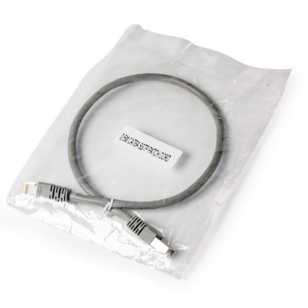 Фото - Кабель патч-корд Cablexpert S/FTP (PP6A-LSZHCU-0.5M) 50u 0.5m Grey