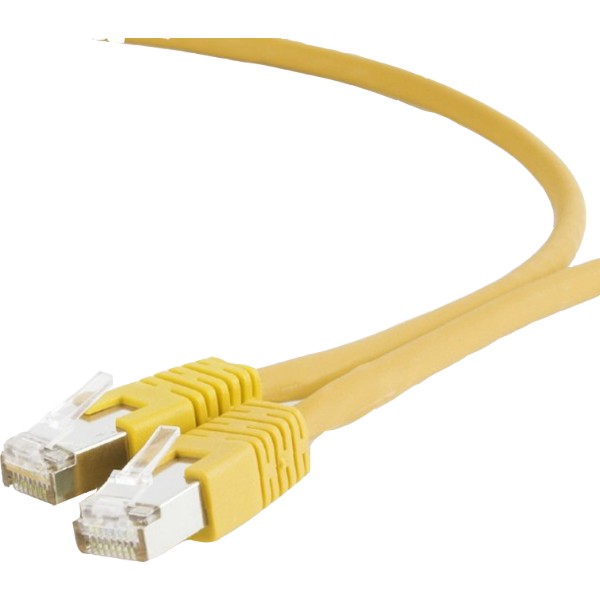 Фото - Кабель патч-корд Cablexpert S/FTP (PP6A-LSZHCU-Y-0.5M) 50u 0.5m Yellow