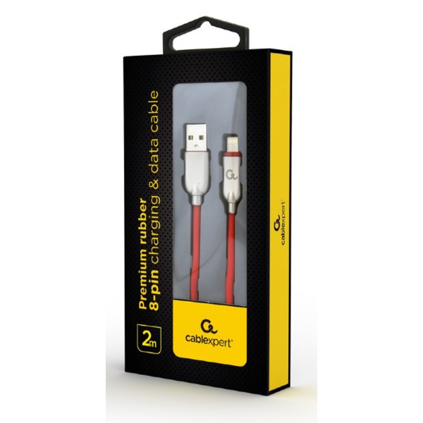 Фото - Кабель Cablexpert USB 2.0 - Lightning Premium 2m Red (CC-USB2R-AMLM-2M-R)