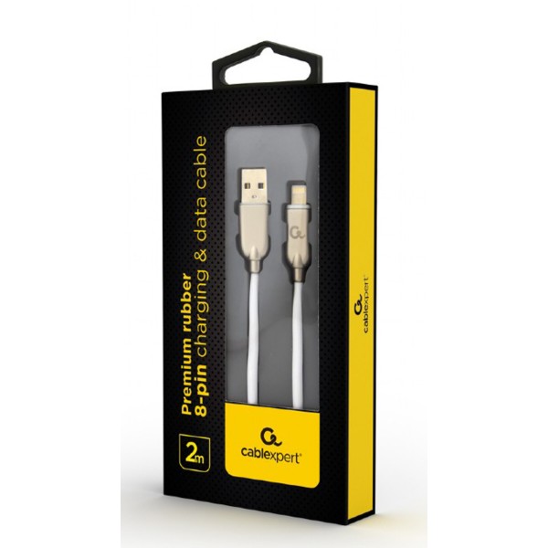 Фото - Кабель Cablexpert USB 2.0 - Lightning Premium 2m White (CC-USB2R-AMLM-2M-W)