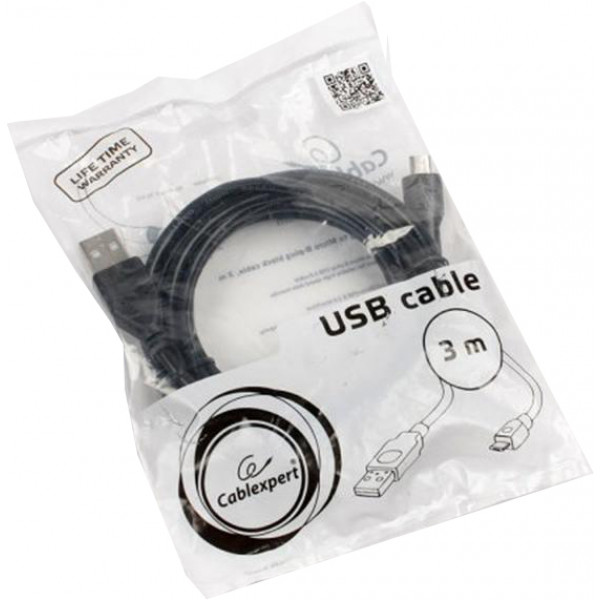 Фото - Кабель Cablexpert USB 2.0 - MicroUSB 3m (CCP-mUSB2-AMBM-10)