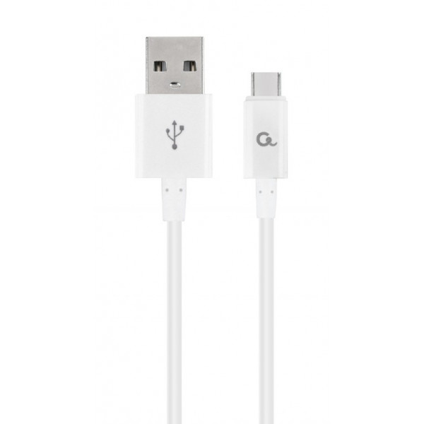 Фото - Кабель синхронізації даних Cablexpert USB 2.0 - USB-C 2m White (CC-USB2P-AMCM-2M-W) Фото - Кабель синхронізації даних Cablexpert USB 2.0 - USB-C 2m White (CC-USB2P-AMCM-2M-W)