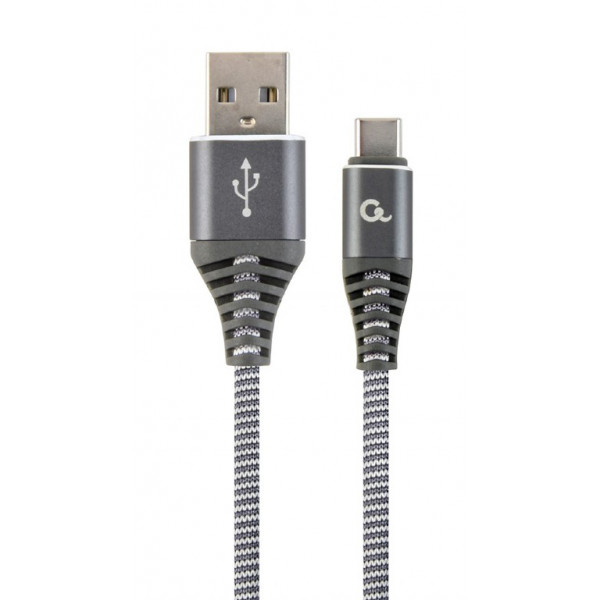 Фото - Кабель Cablexpert USB 2.0 - USB Type-C 2m Grey (CC-USB2B-AMCM-2M-WB2)