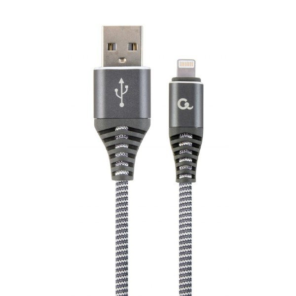Фото - Кабель Cablexpert USB 2.0 A - Lightning Premium 1m Grey (CC-USB2B-AMLM-1M-WB2)