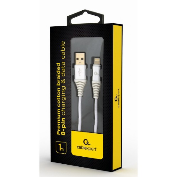 Фото - Кабель Cablexpert USB 2.0 A - Lightning Premium 1m Violet (CC-USB2B-AMLM-1M-BW2)