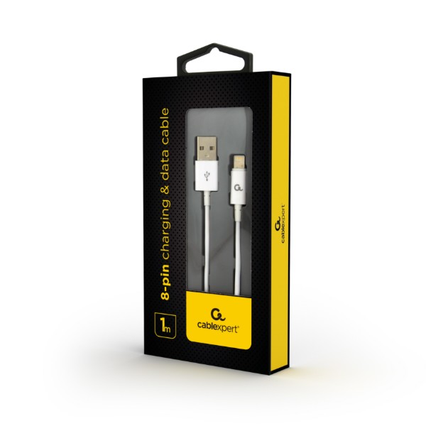 Фото - Кабель Cablexpert USB 2.0 A - Lightning Premium 1m White (CC-USB2P-AMLM-1M-W)