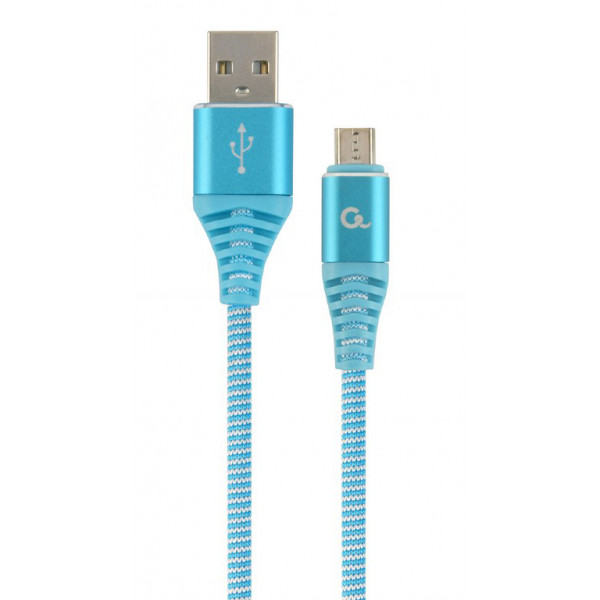 Фото - Кабель Cablexpert USB 2.0 A - microUSB B Premium 1m Blue (CC-USB2B-AMmBM-1M-VW)