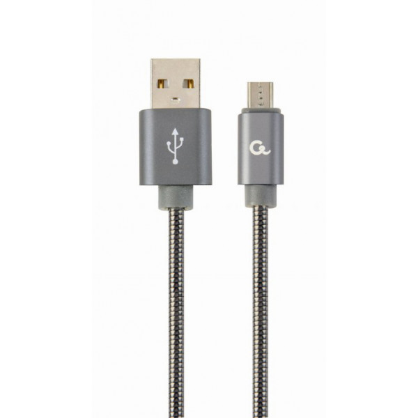 Фото - Кабель Cablexpert USB 2.0 A - microUSB  Premium 1m Grey (CC-USB2S-AMmBM-1M-BG)