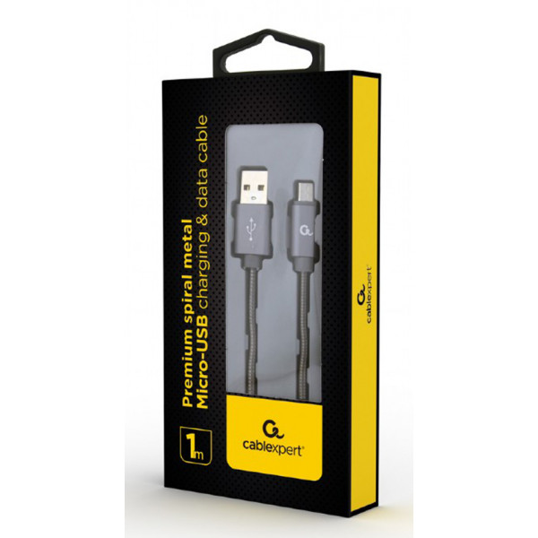 Фото - Кабель Cablexpert USB 2.0 A - microUSB  Premium 1m Grey (CC-USB2S-AMmBM-1M-BG)
