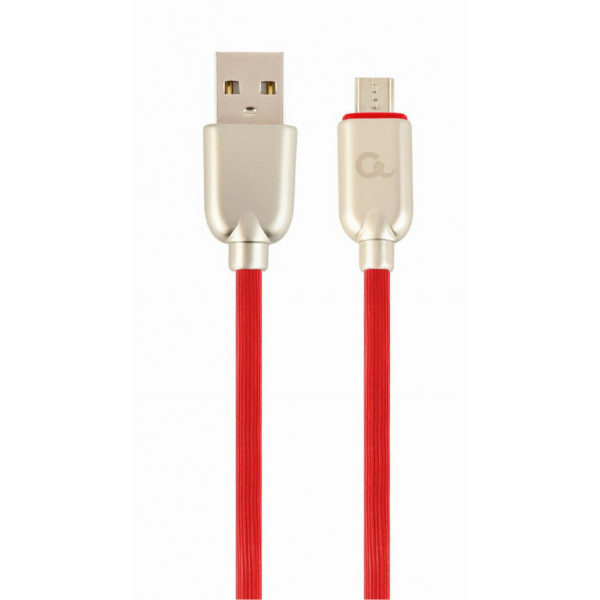 Фото - Кабель Cablexpert USB 2.0 A - microUSB Premium 1m Red (CC-USB2R-AMmBM-1M-R) Фото - Кабель Cablexpert USB 2.0 A - microUSB Premium 1m Red (CC-USB2R-AMmBM-1M-R)